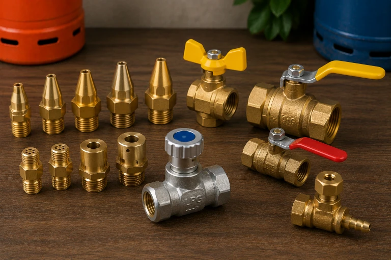 Nozzles and valves