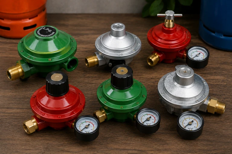 Gas cylinder regulators